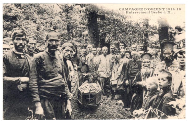 Campagne d' Orient 1914-18 : enterrement serbe a  x...[Γραφικά]