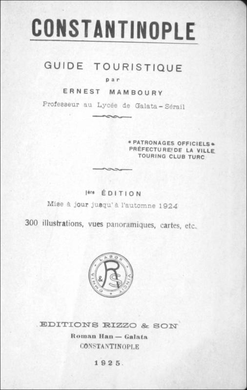 Constantinople: Guide touristique / par Ernest Mamboury