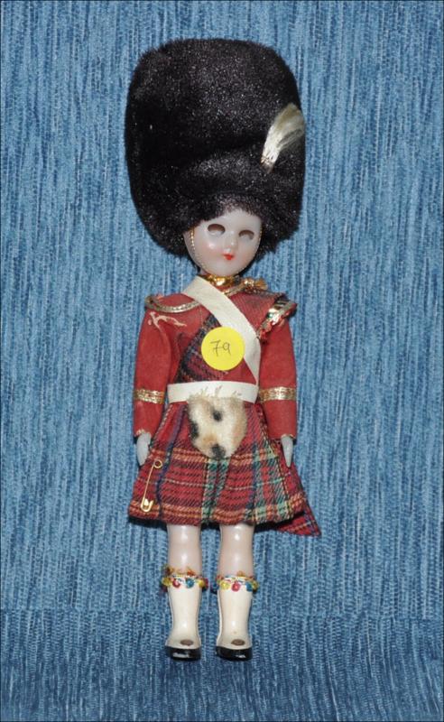 Vintage Scottish Tartan Costume Boy Doll  [Κούκλα]