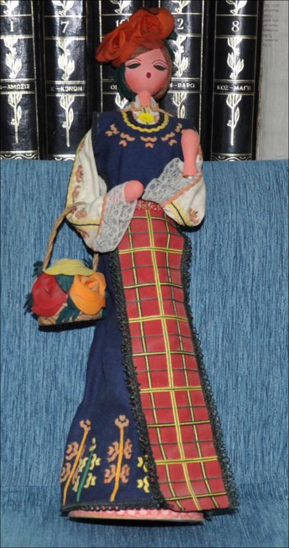 Wooden doll dressed in traditional bulgarian costume [Κούκλα]