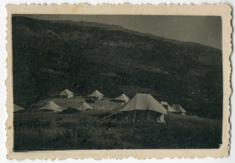 Κατασκήνωση προσκόπων στην Καστανιά το 1950