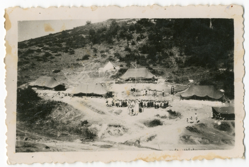 Κατασκήνωση προσκόπων στην Καστανιά το 1940