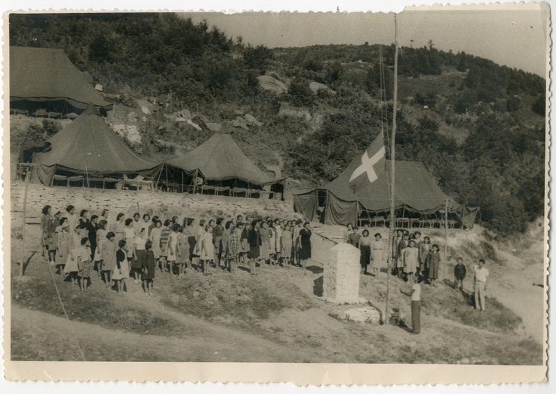 Κατασκήνωση προσκόπων στην Καστανιά το 1952