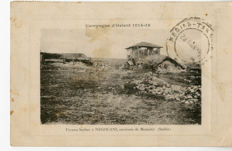 Campagne d' Orient 1914-18, Fermes Serbes a Neogocani, environs de Monastir (Serbie) [Γραφικά]