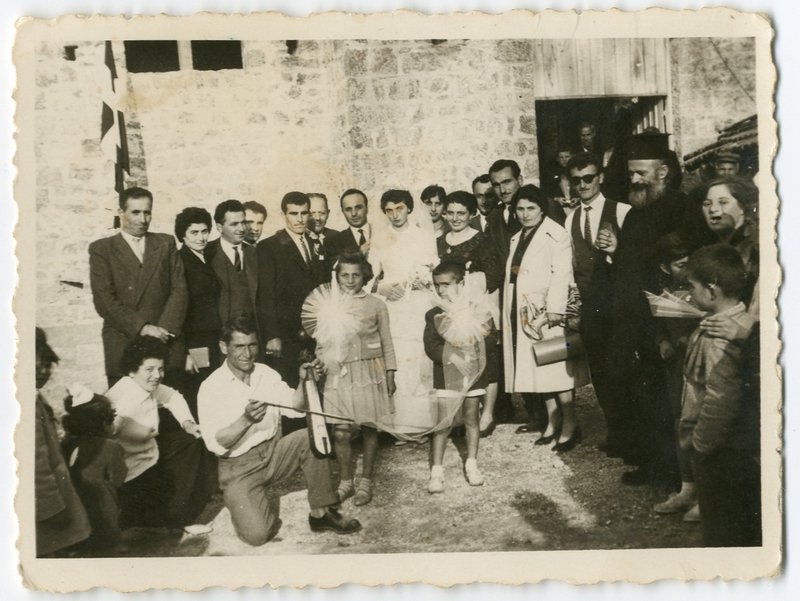 Ενθύμιο ποντιακού γάμου του Γεωργίου και της Κυριακής Ακριβοπούλου στη Ραχιά Ημαθίας