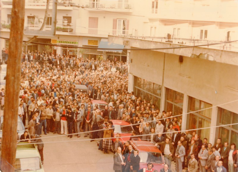 Πορεία διαμαρτυρίας του Σωματείου Οικοδόμων Βέροιας