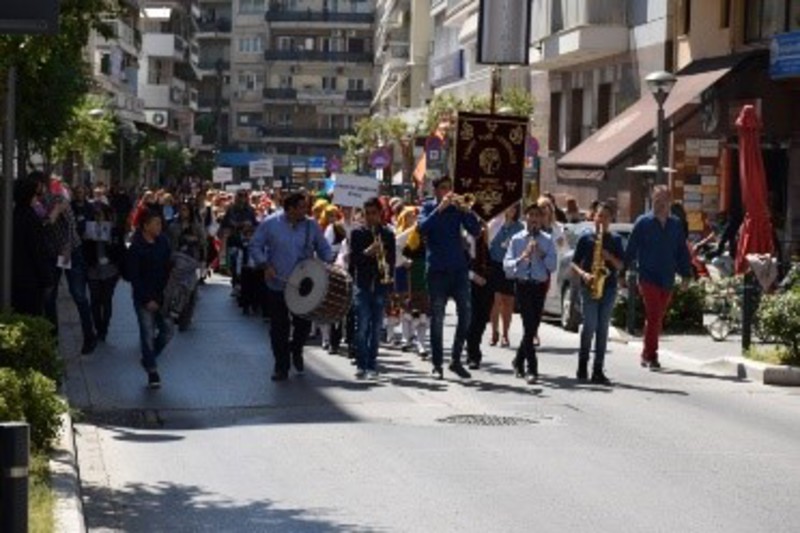 Παρέλαση του μουσικού συγκροτήματος 