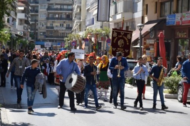 Παρέλαση του μουσικού συγκροτήματος 