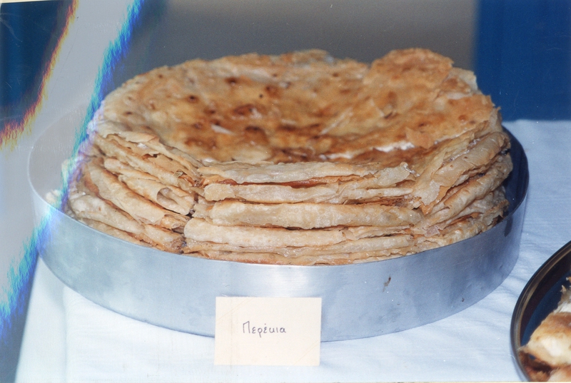 Περέκια, φύλλα πίτας ψημένα