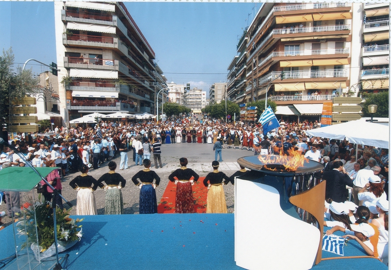 Αφιξη Ολυμπιακής Φλόγας στο πάρκο Εληάς