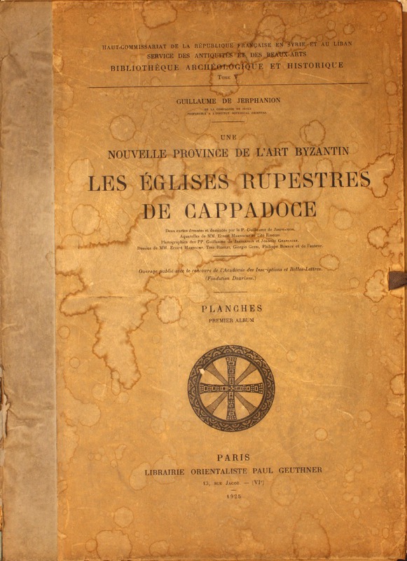 Une nuvelle province de l' art byzantin: Les églises rupestres de Cappadoce. Planches: Premier album / par Guillaume de Jerphanion