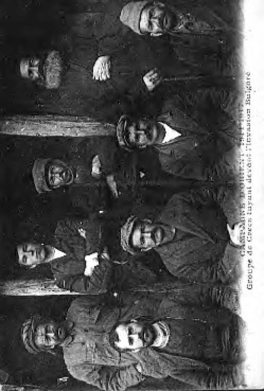 Campagne d' Orient 1914-18, groupe de grecs fuyant devant l' invasion Bulgare [Γραφικά]
