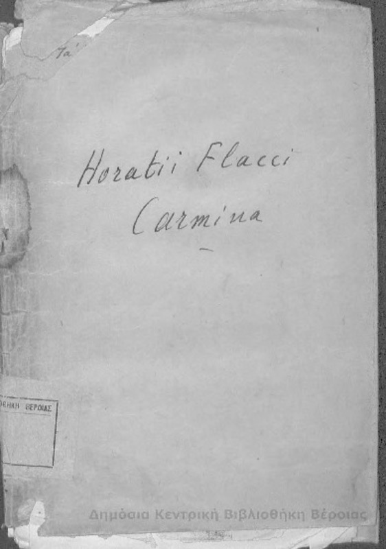 Carmina / Q. Horatii Flacci...itervm recognovit Lvcianvs Mveller