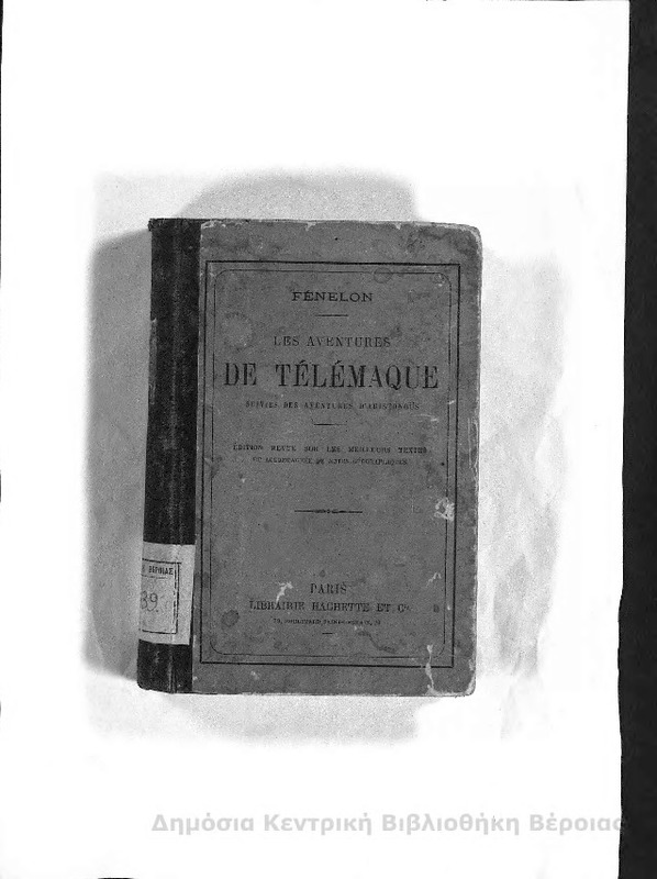 Les aventures de Telemaque des aventures : suivies des aventures d'Aristonous / Fenelon